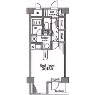 シティテラス田町【6階】の間取り