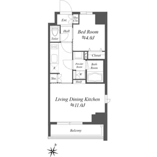 GRAN PASEO 笹塚【5階】の間取り