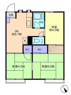 フォーブルヤマザキ【1階】の間取り