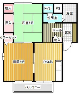 サンモールコーポ【1階】の間取り