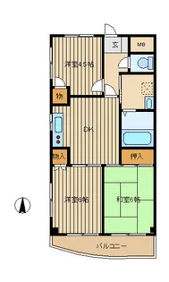 3DKの間取り画像