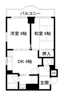 サンパレス東山【6階】の間取り