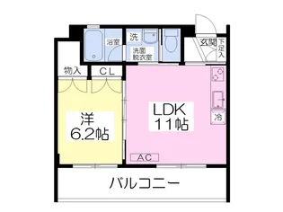 クローバーハウス【1階】の間取り