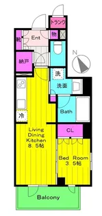 デュオステージ向ヶ丘遊園【5階】の間取り