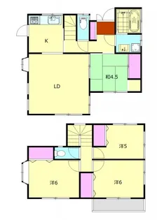 神奈川県小田原市小竹【一戸建】の間取り