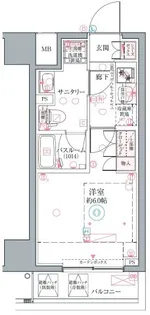 クレヴィスタ横浜関内II【8階】の間取り