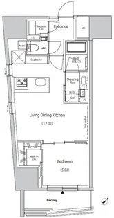 ザ・パークハビオ市ヶ谷ウエスト【11階】の間取り