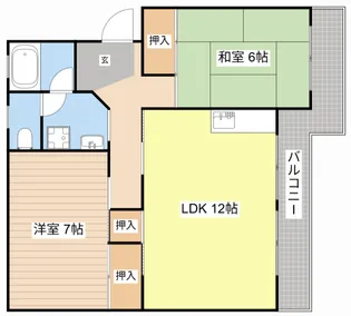 エイトハイツ坂本【4階】の間取り