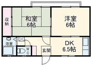 フェリシティハイツB棟【2階】の間取り
