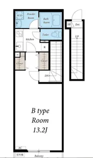 リブリ・ガーデン国立【2階】の間取り