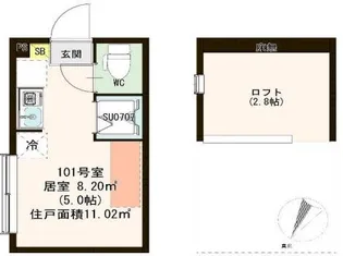 シャルムニシオギ【1階】の間取り