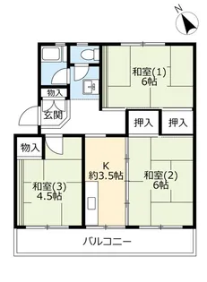 UR南花台【3階】の間取り