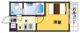 レナジア和泉府中【4階】の間取り