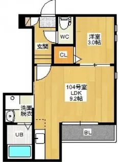 Grandtic SUBARU【1階】の間取り