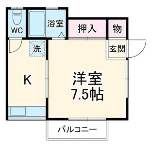 ルレーブ桐生【1階】の間取り