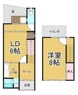 兵庫県伊丹市伊丹1【一戸建】の間取り
