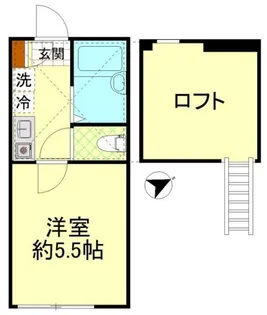 ベルフラッツ元住吉【1階】の間取り