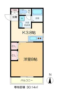 メゾン・ド・レスポワール【1階】の間取り