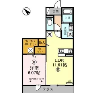 埼玉県さいたま市緑区美園3【アパート】の間取り