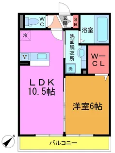 ディアコートM【1階】の間取り