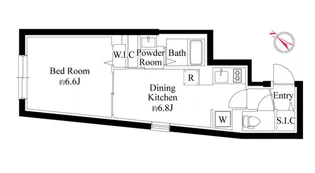 グローリオシェルト大崎【2階】の間取り