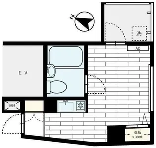 ボヌール大橋【3階】の間取り