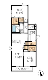 東京都練馬区貫井2【マンション】の間取り