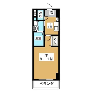 AHマンション泉【5階】の間取り