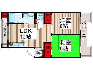 グリーンホームニシフジ.【2階】の間取り