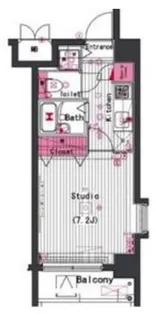 ガーラ市ヶ谷銀杏坂【6階】の間取り