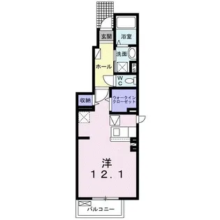 ソルブリッサ【1階】の間取り