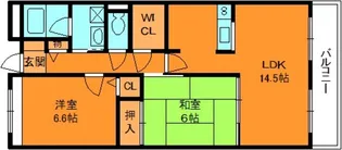 ラフォーレ三郷弐番館【2階】の間取り
