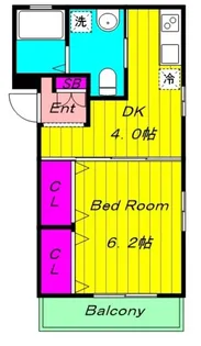 国領YKマンション【3階】の間取り