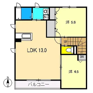 シャーメゾンK【2階】の間取り