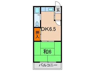 レジデンス城の下【3階】の間取り