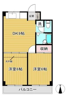 日吉パフィオマンション【2階】の間取り