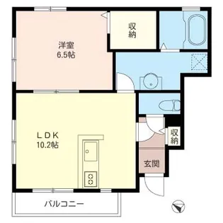 T-net メゾンロクセン【1階】の間取り