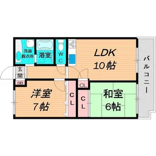 ピアニスクエア【2階】の間取り