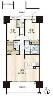アルファステイツ平和大通り【2階】の間取り