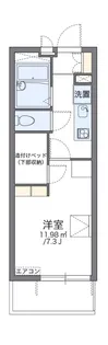 レオパレス向陵西【3階】の間取り
