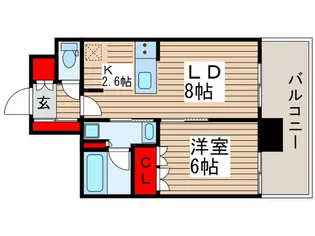 ライオンズタワー柏【5階】の間取り