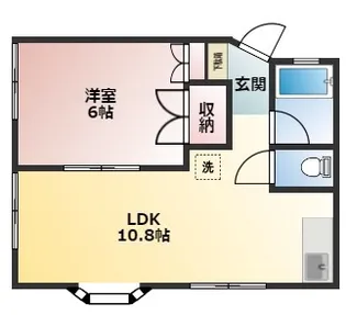 ケンズ坂田【1階】の間取り