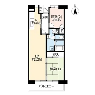 UR入間駅前プラザ【4階】の間取り