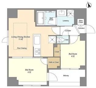 MODIER GINZA EAST【6階】の間取り