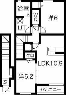 NAVIA A棟【2階】の間取り