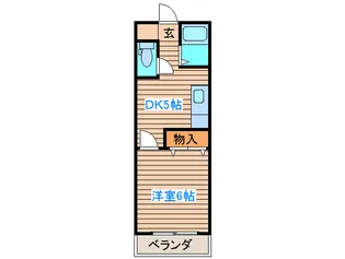 コーポ田専【1階】の間取り