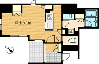 アルス横浜ベイアドレス【6階】の間取り