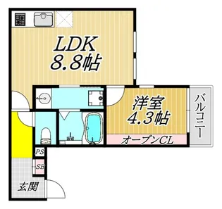 リブレメゾン立花町I【2階】の間取り