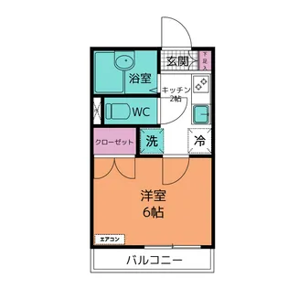 メイフラットII【2階】の間取り