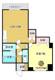 コンフォート小松原【4階】の間取り